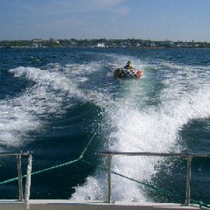 tubing behind dragonfly