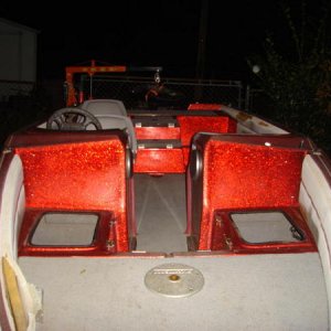 Sun Rotted interior. The dry storage ligs / seats were thrown out!