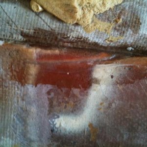 I actually cut through the hull when removing the floor here. 5" long. In my defense, I couldnt see that I was cutting through. The floor was still th