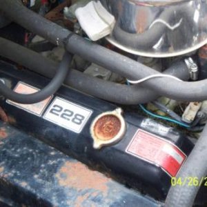 GM 305, engine didn't fair to well in the elements for 15 years.  I don't understand why some will allow their equipment to be destroyed.  Locked up, 