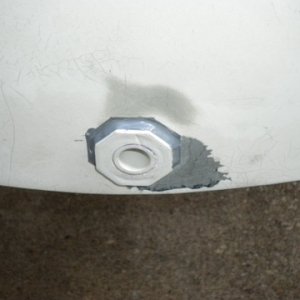 Drain modification with PVC, replaced the brass tube that was rotted