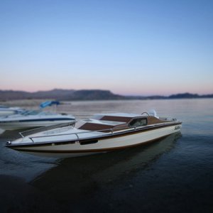 Our 1981 Sleekcraft Executive, we paid $950 for it, approx $1200 more dollars later we splashed her, she runs great and rides like a caddy, we're very