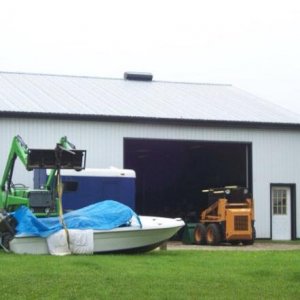 Working on the trailer