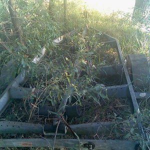 Solid Galvenised trailer with rollers, Winch, Tyres..but no lights.