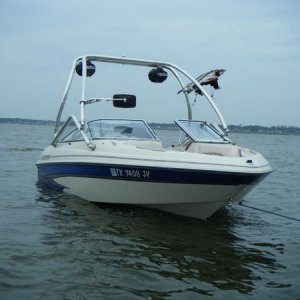 Anchored at Skier's Cove, Lake Houston