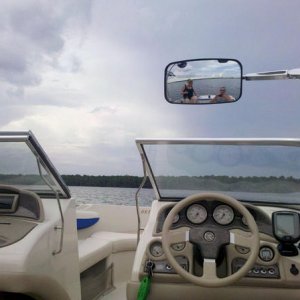 Maiden Voyage. The only way to get both of us in the picture.