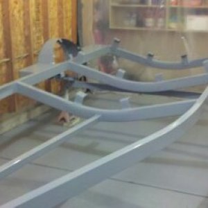 Trailer blasted and in primer