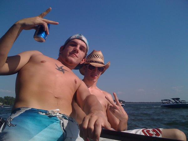 022 
out enjoying the best thing about havin a boat beer girls and island fun