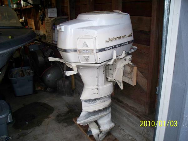 1959 50hp Johnson super seahorse that I want to use when I want to play with the family