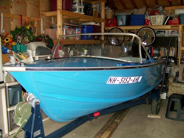 72 Falcon - All cleaned and numbers relaced - just add water.  Sitting on a redone 1970 Tee Nee trailer.