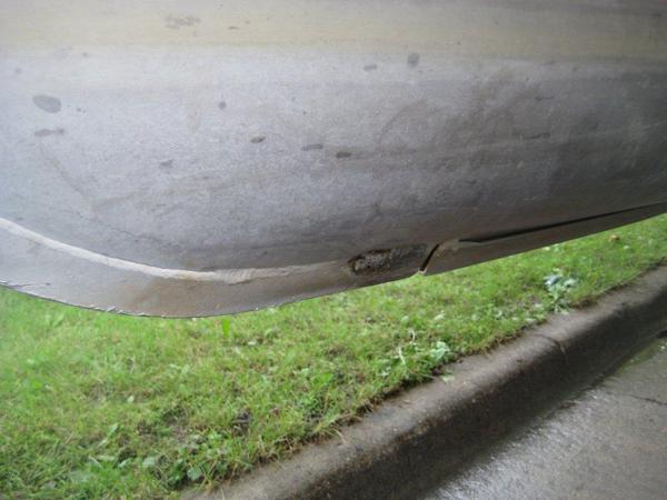 a little further back to show how close it is to the front..  right before the curve upwards