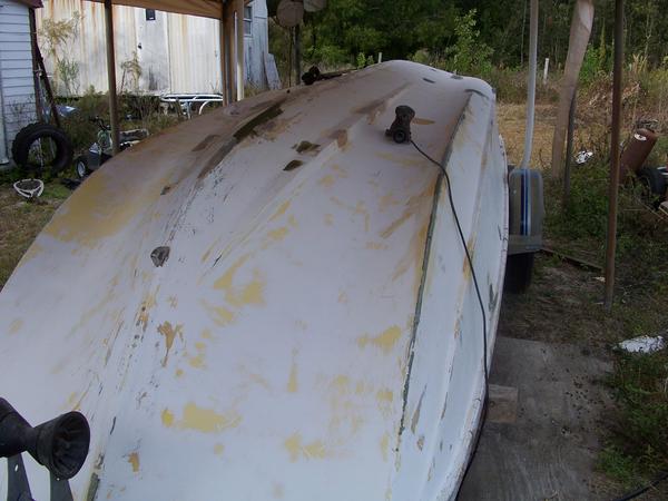 after sanding 
patching and filling