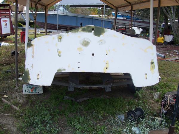 after sanding 
patching and filling