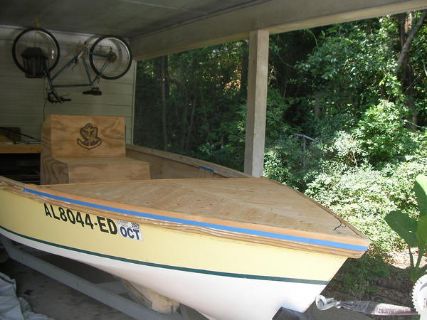 Completely stripped varnish and Stain off all the wood, and I stripped the paint off the rails.  I used a chemical stripper, it was a lot of work.  Th