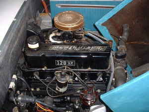 Could tell from this pic that it had been winterized from coolant hose turned up to pour in antifreeze.