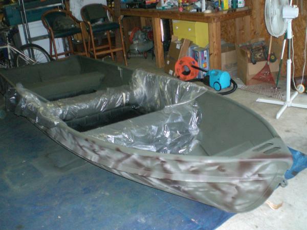 inside was finished and starting on camo