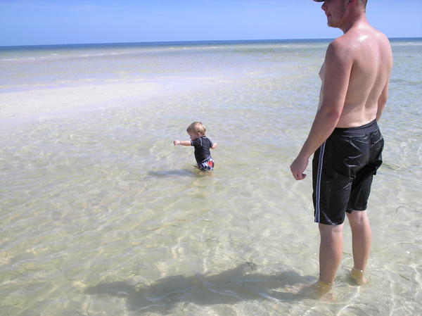 Jayden and Myself playing at anlecote Island.