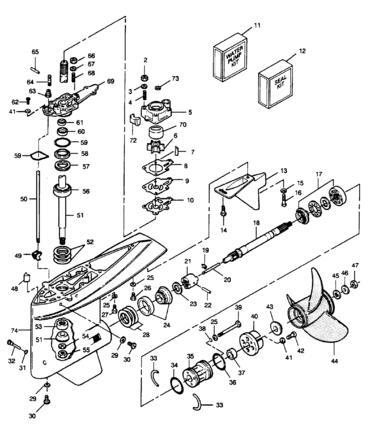 Lower Unit Brakedown