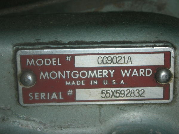 Montgomery Ward tag
