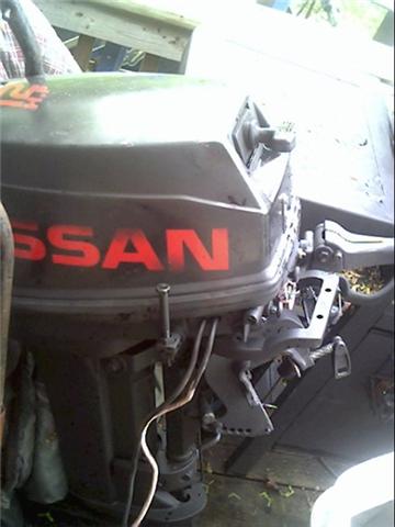 OLD 12HP NISSAN 70'S-80'S  S/S, 2 STROKE, ELECTRIC START.