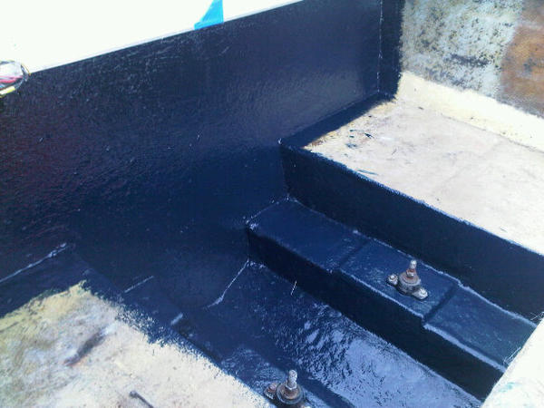 Replaced all wood in transom.