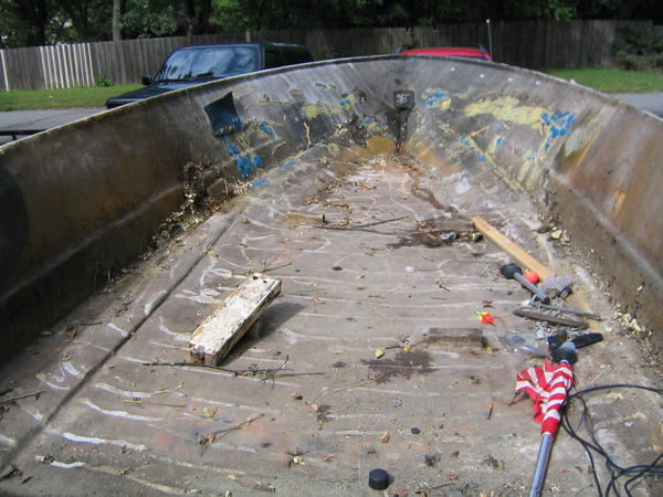 second floor removed showing original floor