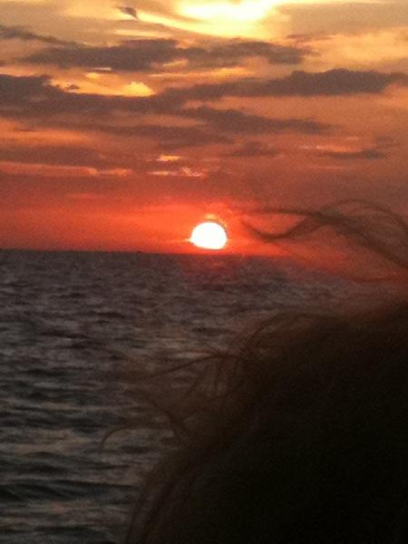 sunset on the gulf
