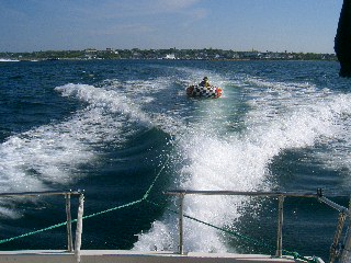tubing behind dragonfly