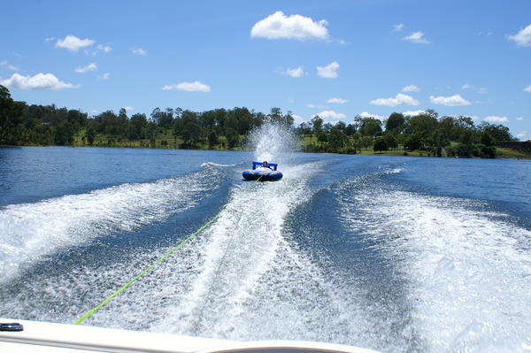 Tubing on Maroon dam Queenslan, Aust